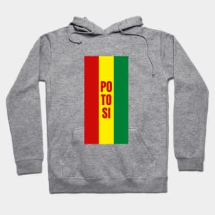 Potosi City in Bolivian Flag Colors Vertical Hoodie